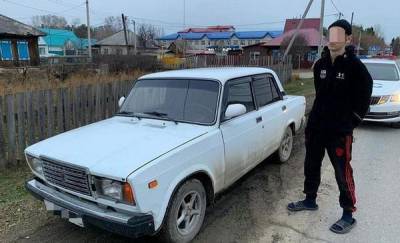 В Тюменской области задержали подростка, который без прав поехал на машине за матерью