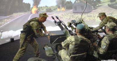 Полная симуляция: украинские бойцы осваивают ЗУ-23 на военных тренажерах (видео)