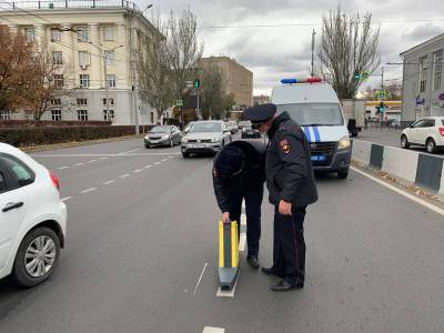 Полицейские проверили яркость разметки на дорогах Ростова