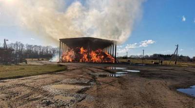 Во время ликвидации пожара на льнозаводе в Лиозно умер замначальника областного управления МЧС