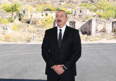Президент Ильхам Алиев: После завершения восстановительных работ во всех освобожденных городах и селах улицы и школы будут названы именами наших шехидов