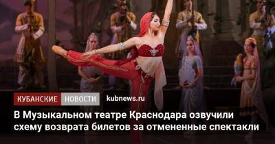 В Музыкальном театре Краснодара озвучили схему возврата билетов за отмененные спектакли