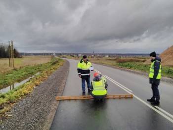 Завершен ремонт дороги на Стризнево