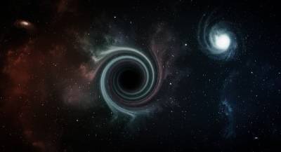 Ученые показали, как взаимодействуют две черные дыры и мира