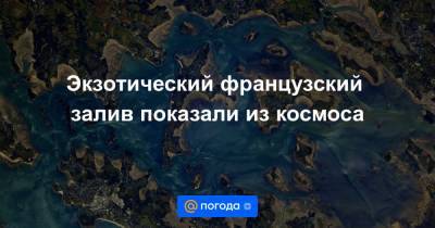 Экзотический французский залив показали из космоса