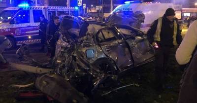 Появилось видео смертельной аварии в Харькове: погибший и трое пострадавших