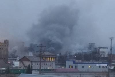 В Рыбинске сгорел старый элеватор