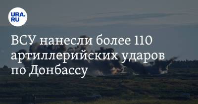 ВСУ нанесли более 110 артиллерийских ударов по Донбассу