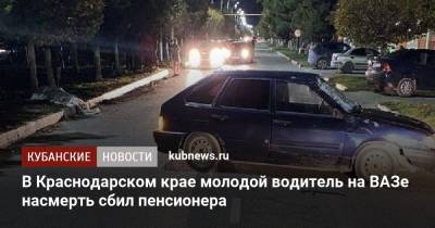 В Краснодарском крае молодой водитель на ВАЗе насмерть сбил пенсионера