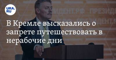 В Кремле высказались о запрете путешествовать в нерабочие дни