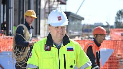 Андрей Бочкарев: Строящаяся станция метро «Лианозово» готова на четверть