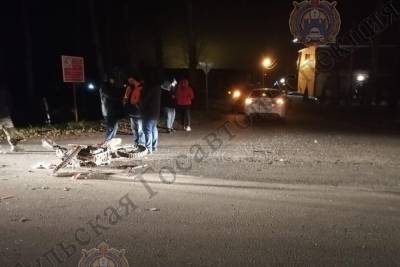 В ДТП в районе тульского поселка Прилепы пострадал водитель пит-байка