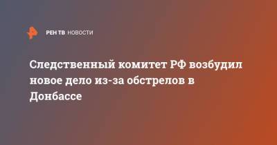 Следственный комитет РФ возбудил новое дело из-за обстрелов в Донбассе