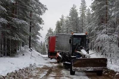 Движение транспорта на дороге в Карелии, которая была заблокирована, восстановлено