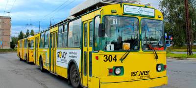 Троллейбус №1 в Петрозаводске на выходных вновь изменит маршрут