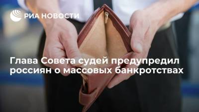 Глава Совета судей Момотов предупредил заемщиков о возможных массовых банкротствах