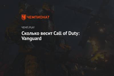 Сколько весит Call of Duty: Vanguard