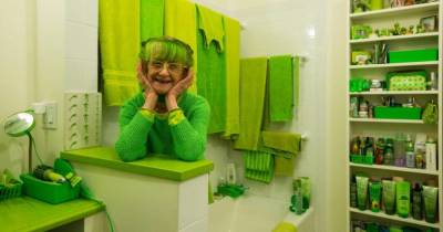 Зеленый образ жизни: эксцентричная леди из Бруклина вот уже 20 лет окружает себя исключительно оттенками зеленого
