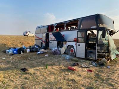 В Калмыкии арестованы перевозчик и владелец автобуса, столкнувшегося с КамАЗом