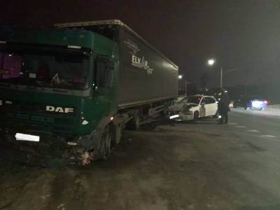 В Липецке пьяный водитель влетел в грузовик
