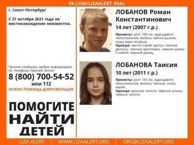 В Петербурге исчезли двое детей
