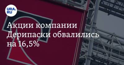 Акции компании Дерипаски обвалились на 16,5%