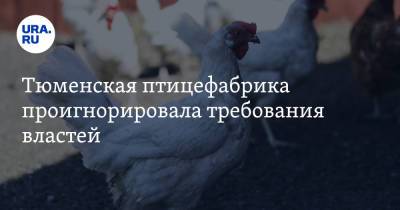 Тюменская птицефабрика проигнорировала требования властей