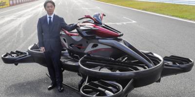 В Японии презентовали летающий мотоцикл