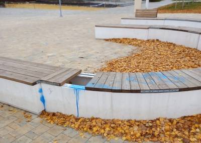 В Сасове юные вандалы повредили благоустроенное пространство на площади Ленина