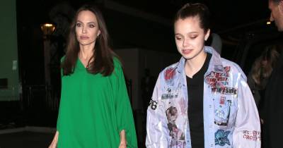 Анджелина Джоли пришла на вечеринку в платье-халате, а Шайло сменила наряд от кутюр на шорты