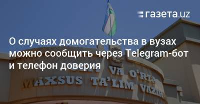 О случаях домогательства в вузах можно сообщить в Telegram-бот и по телефону доверия