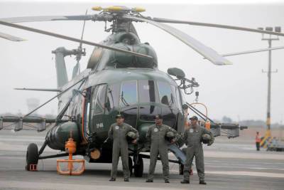 Техобслуживание вертолётов Ми-117Ш в Южной Америке