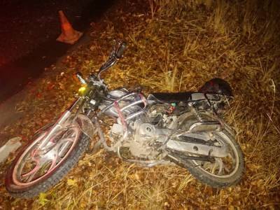 В Тверской области мотоциклист зацепил автомобиль и пострадал