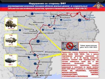 Украинские боевики продолжают обстреливать территорию Донбасса