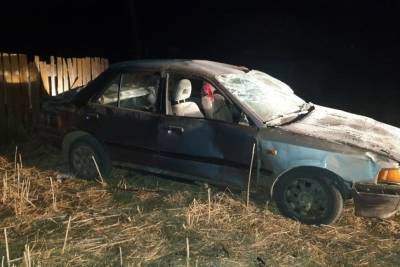 Пьяная женщина без прав перевернулась на машине в Забайкалье — пострадали два ребёнка