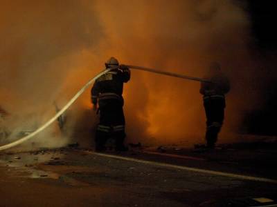 В Смоленской области загорелся дом. Есть пострадавший