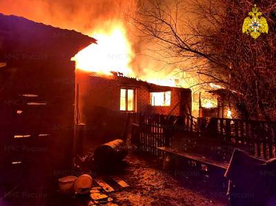 В ночном пожаре заживо сгорел житель Прудков Смоленской области