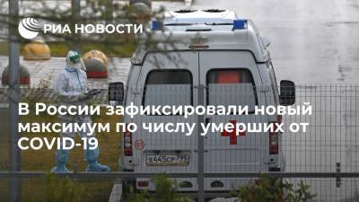 В России зафиксировали новый максимум по числу умерших от COVID-19