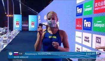Анастасия Маркова из Вологды взяла «серебро» в финальном этапе Кубка мира FINA по плаванию
