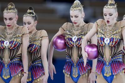 Российские гимнастки завоевали золото в групповых упражнениях на ЧМ