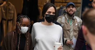 Анджелина Джоли отправилась на шопинг вместе с детьми