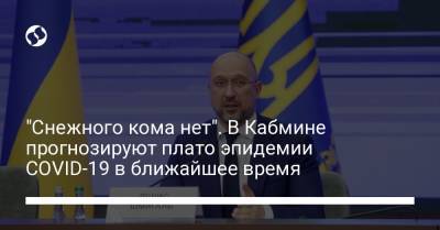 "Снежного кома нет". В Кабмине прогнозируют плато эпидемии COVID-19 в ближайшее время