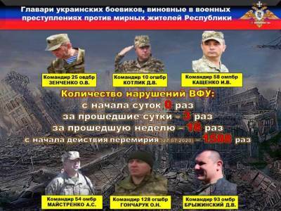 НМ ДНР: армия Украины три раза обстреляла территорию Донбасса