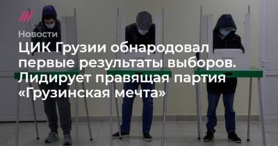 ЦИК Грузии обнародовал первые результаты выборов. Лидирует правящая партия «Грузинская мечта»