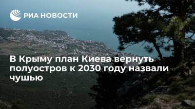 В Крыму план украинских властей вернуть полуостров к 2030 году назвали чушью и обманом
