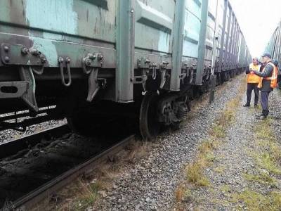 В Ашинском районе грузовой поезд сошел с рельсов