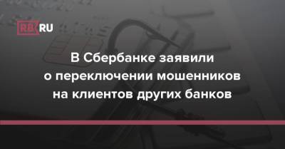 В Сбербанке заявили о переключении мошенников на клиентов других банков - rb.ru