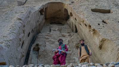 Талибы в Бамиане