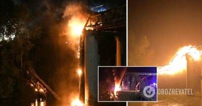 Пожар в Риме уничтожил старинный мост – фото, видео и все подробности