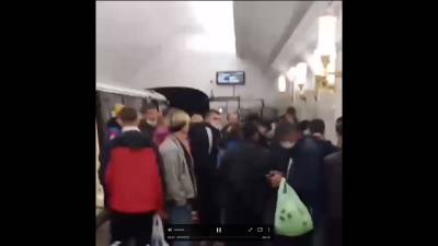 Полиция сняла зацепера с крыши вагона в московском метро